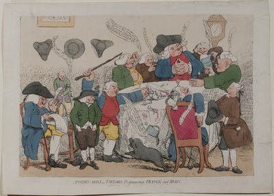 Apotheker und Schneider erobern Frankreich und Spanien von James Gillray